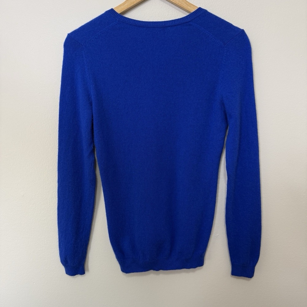 Cashmere Charter Club Luxury Sweater Womens Small Blue V Neck 100% Cashmere - Picture 5 of 6